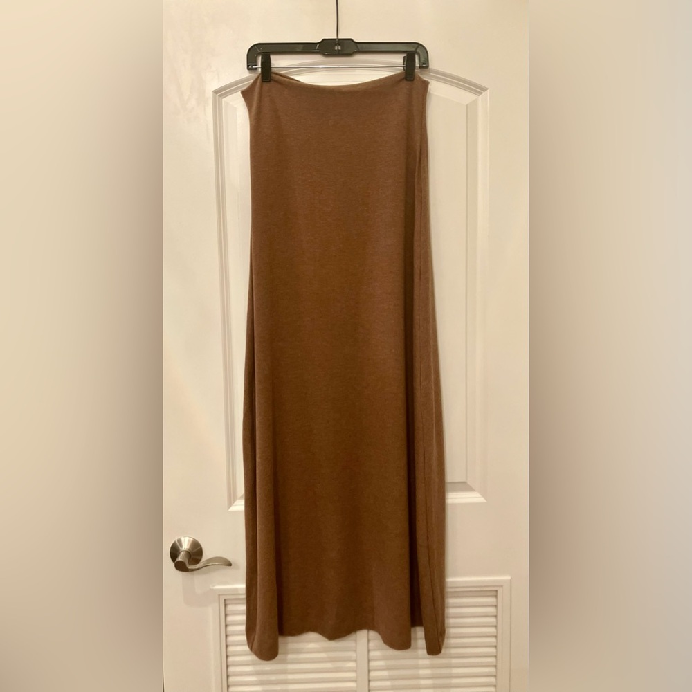 NWT Shopbop LESET Lauren High Waist Knit Maxi Skirt XL “Squirrel” Brown So Soft! - Picture 10 of 15
